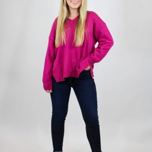 V Neck Lightweight Sweater